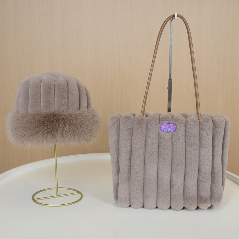 Lattice Square Polyester Underarm Bag For Women With Top Handle, Large Capacity, Ideal For Autumn And Winter