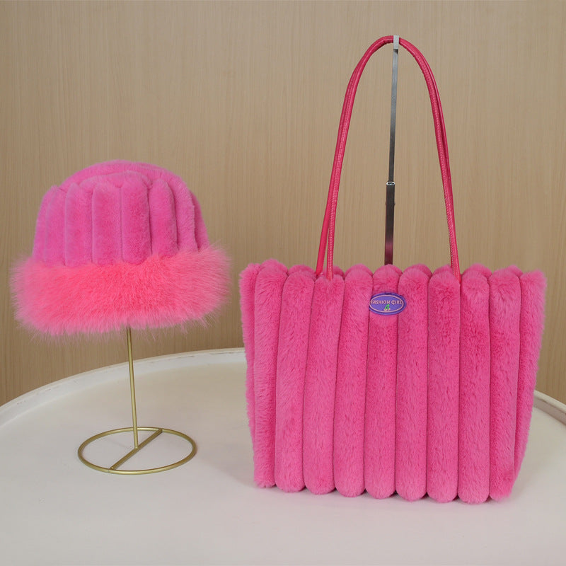 Lattice Square Polyester Underarm Bag For Women With Top Handle, Large Capacity, Ideal For Autumn And Winter