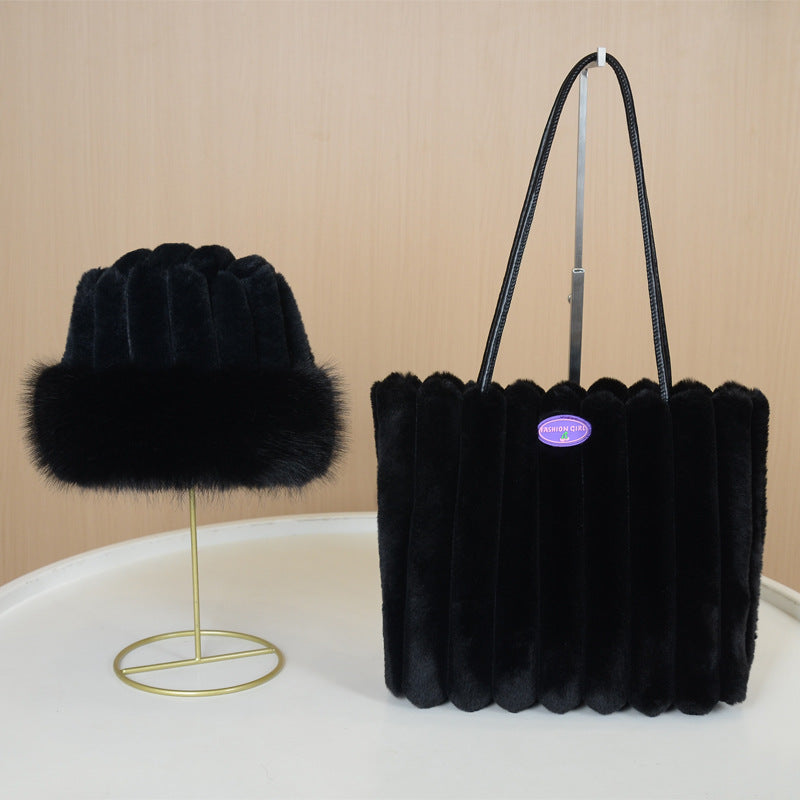 Lattice Square Polyester Underarm Bag For Women With Top Handle, Large Capacity, Ideal For Autumn And Winter