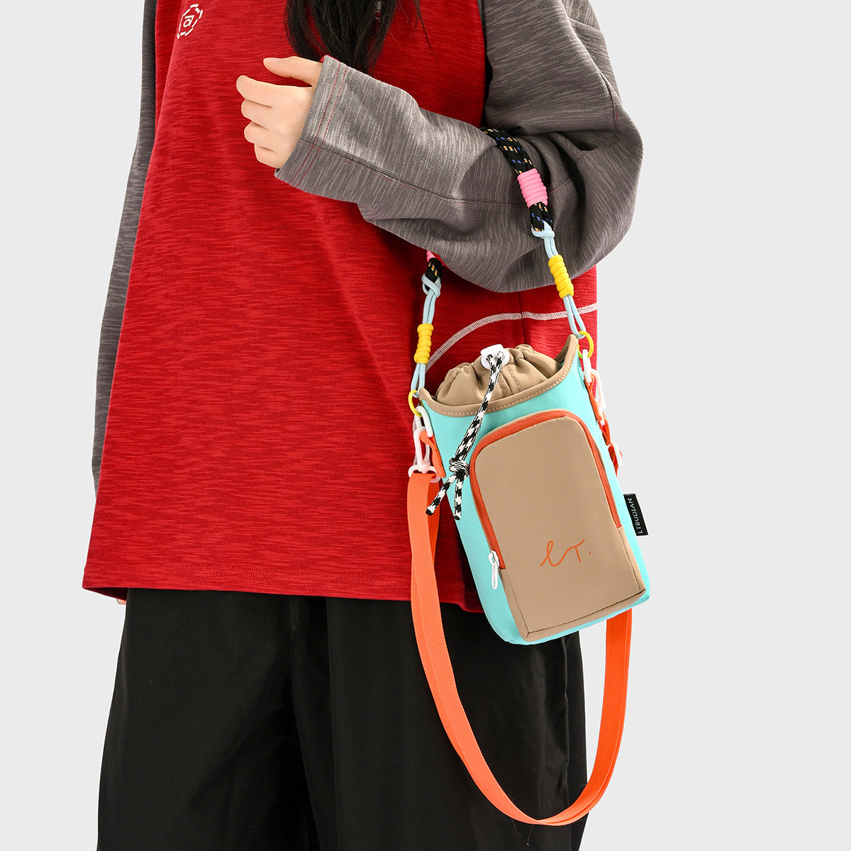 Color Block Square Crossbody Bag For Women With Single Shoulder Strap, Portable And Perfect For Spring