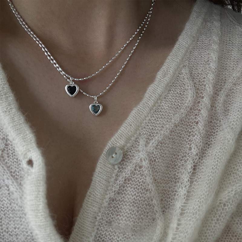 Heart Shape New Style Necklace For Women In Electroplated Copper Material