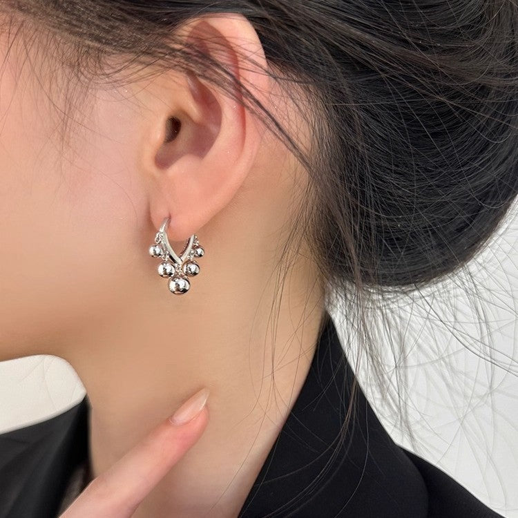 Novelty Circle Tassel Earrings For Women In Gold Zinc Alloy Featuring Unique Design