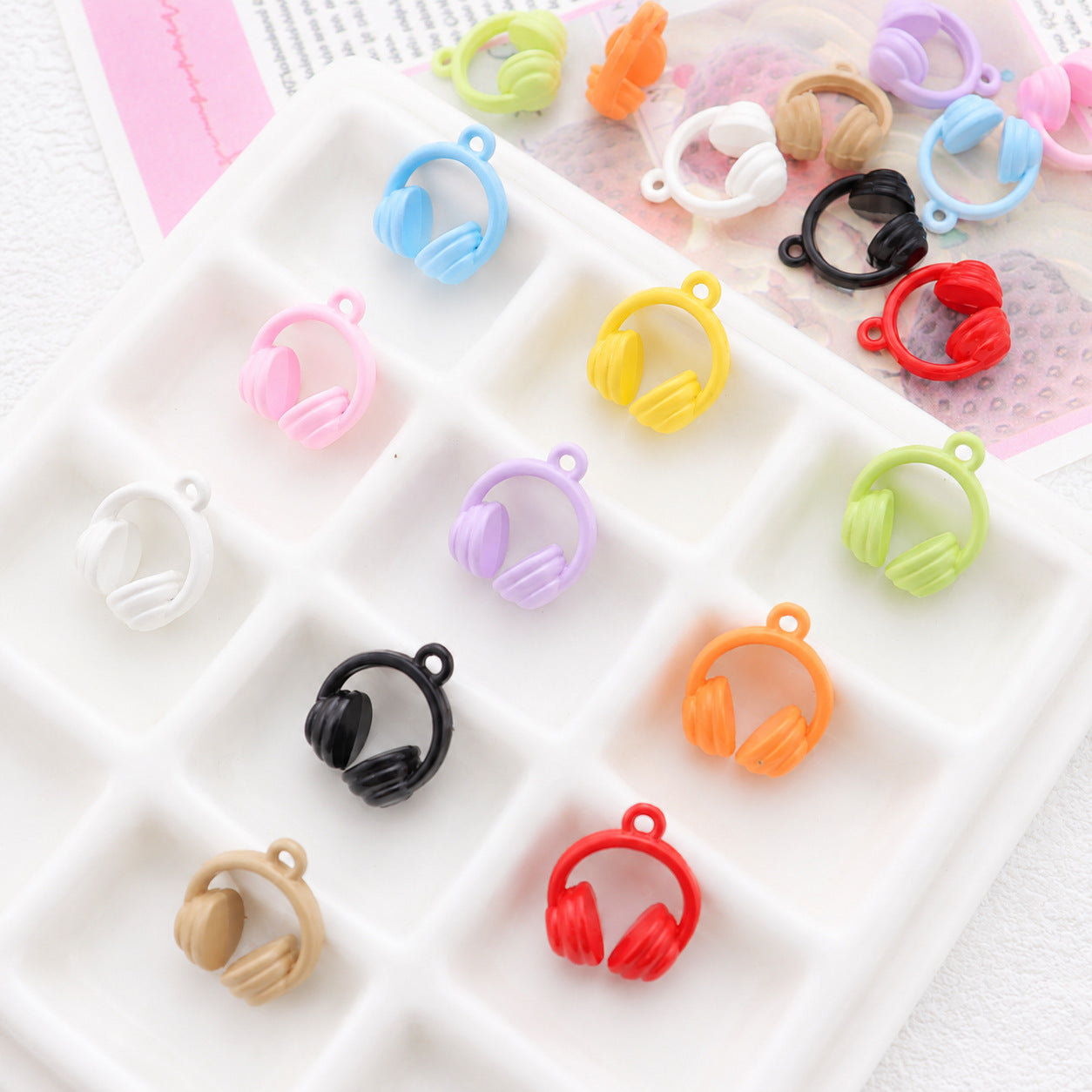 Alloy Pendant With Hole Size 1~1.9mm Featuring Stoving Varnish In Light Green Cartoon Style Jewelry Accessories