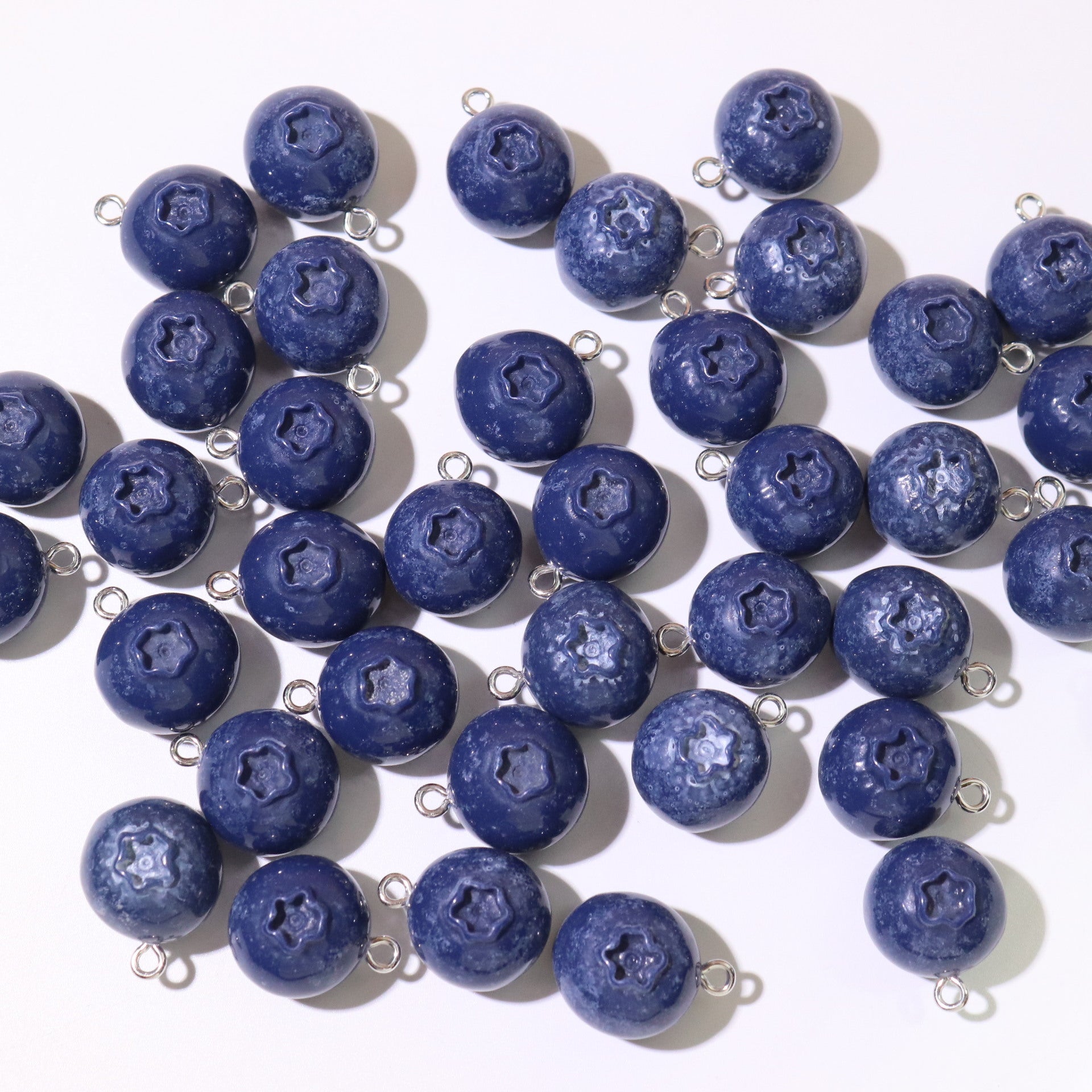 Cute Fruit Resin Pendant With Stoving Varnish Craft, Jewelry Accessories