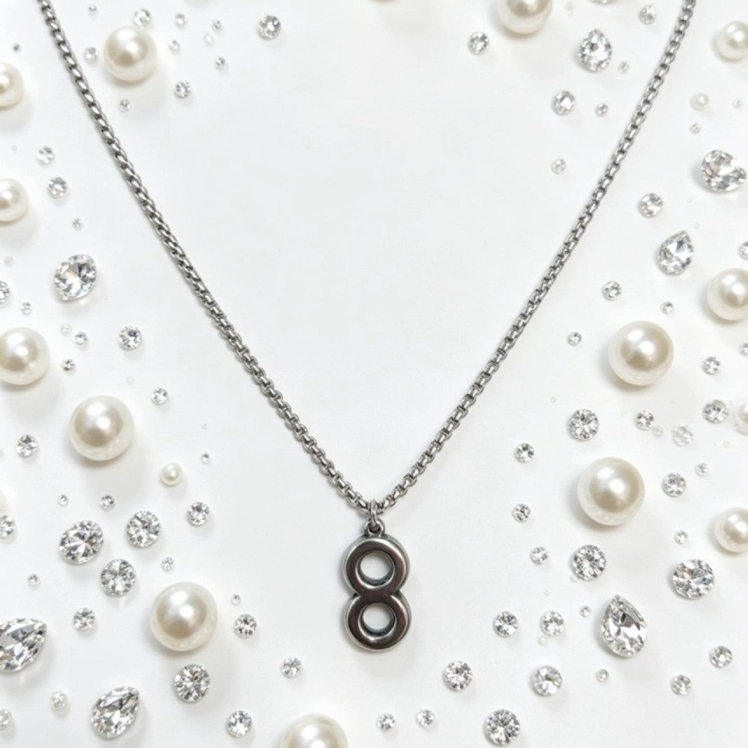 Handmade Infinity Pattern Chain In Steel Color, Crafted From Durable 304 Stainless Steel