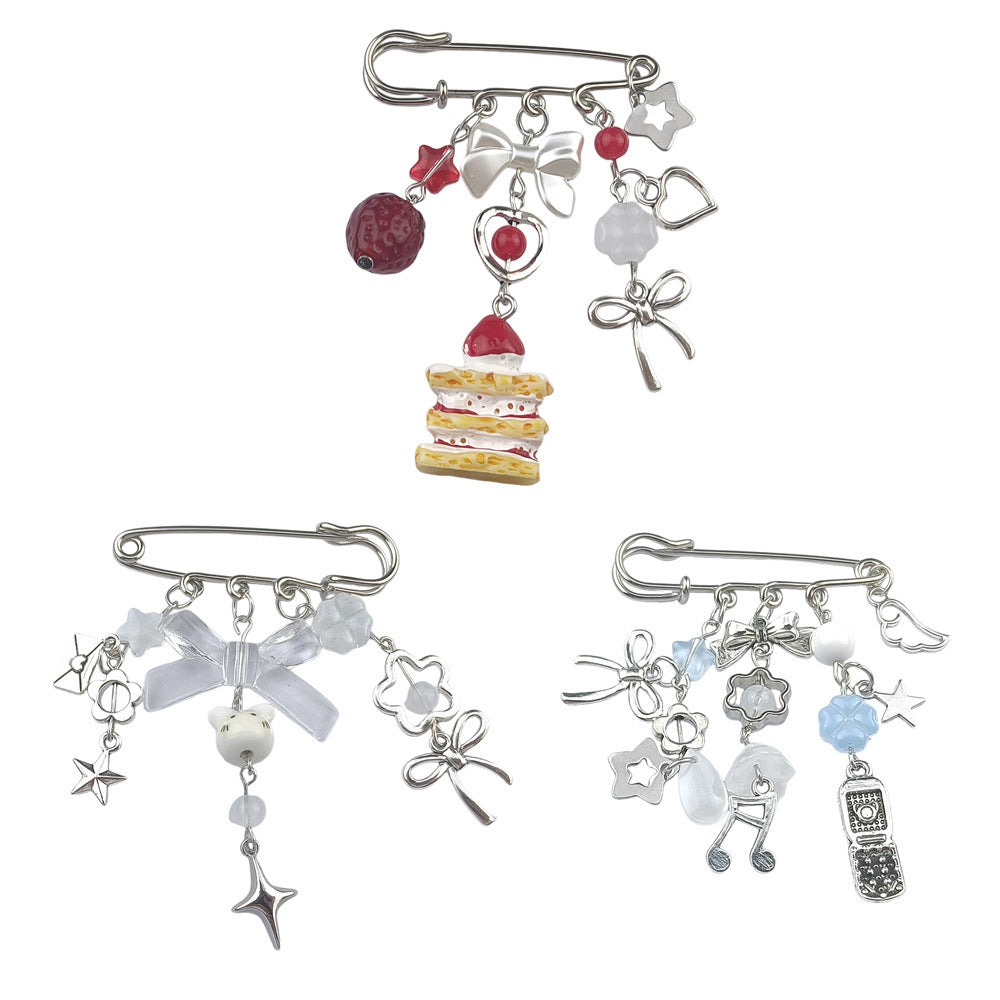Asymmetrical Alloy Pin With Electroplated Finish