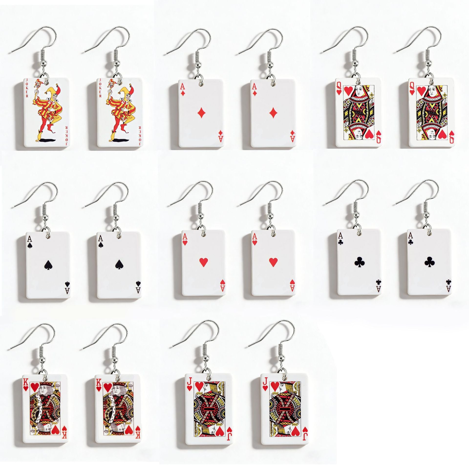 Acrylic Card Earrings For Women With Iron Ear Pins, Stylish And Lightweight Design