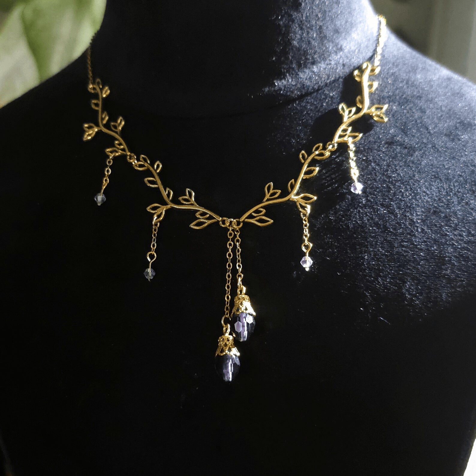 Bohemian Vine Pendant In Gold Featuring Durable Zinc Alloy Material