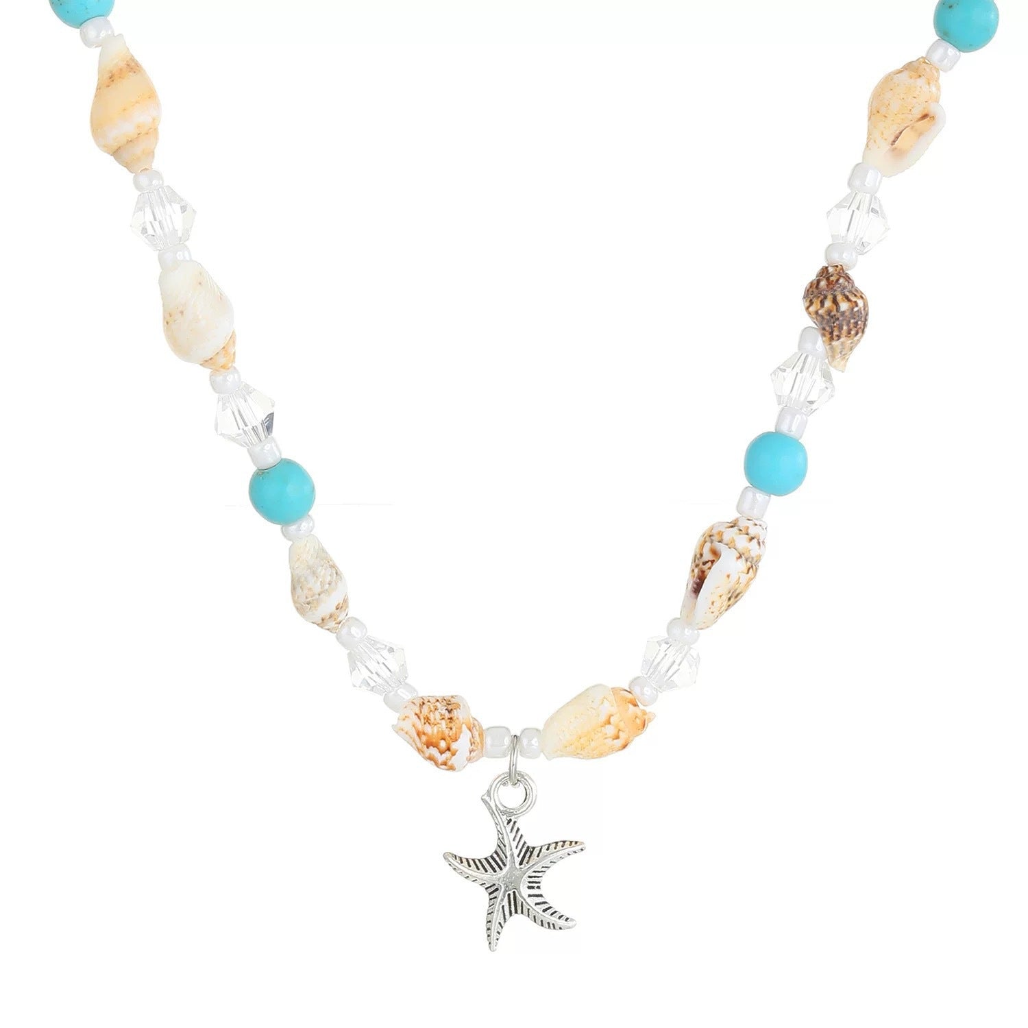 Bohemian Starfish Necklace For Women With Zinc Alloy Pendant, Perfect For Business Occasions