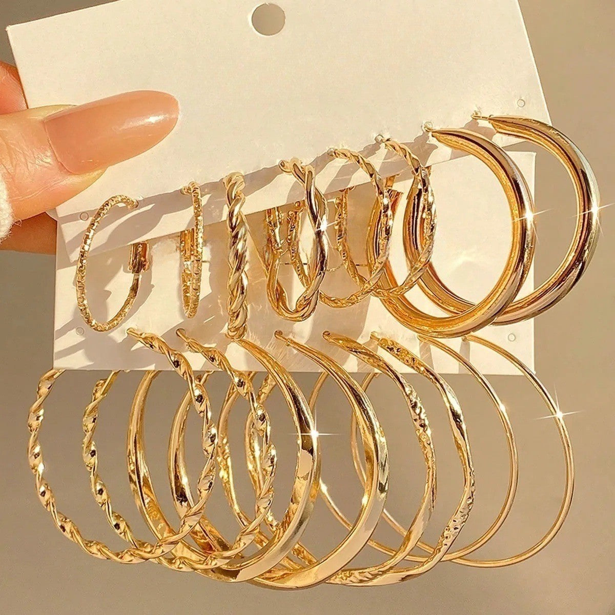 Circle Large Earrings For Unisex Featuring Electroplated Alloy With 304 Stainless Steel Posts In Exaggerated Style