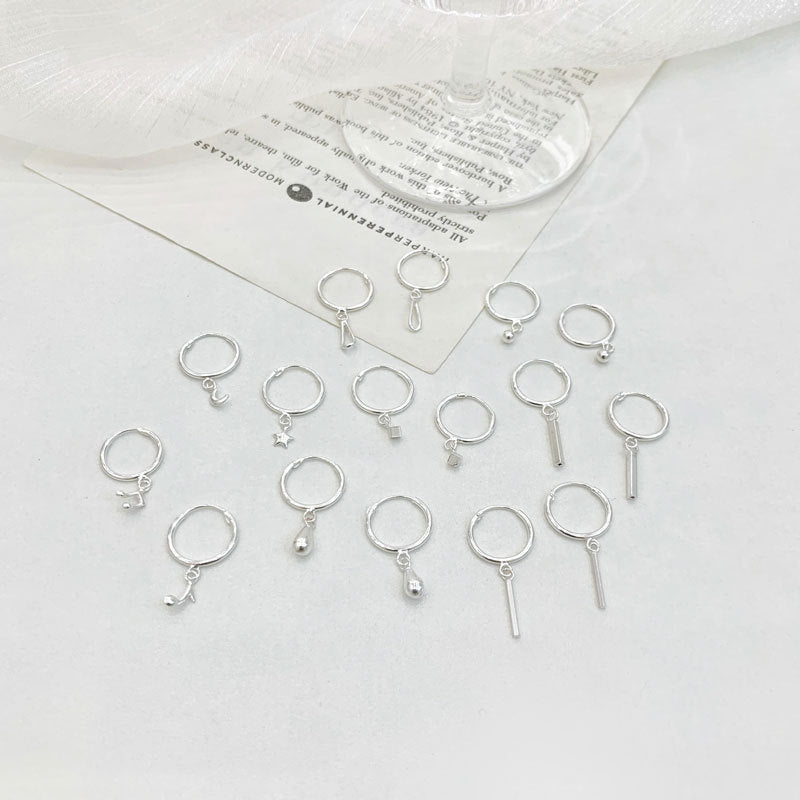 Heart Shape Hoop Earrings For Women In 925 Sterling Silver With Electroplated Finish And 925 Sterling Silver Posts