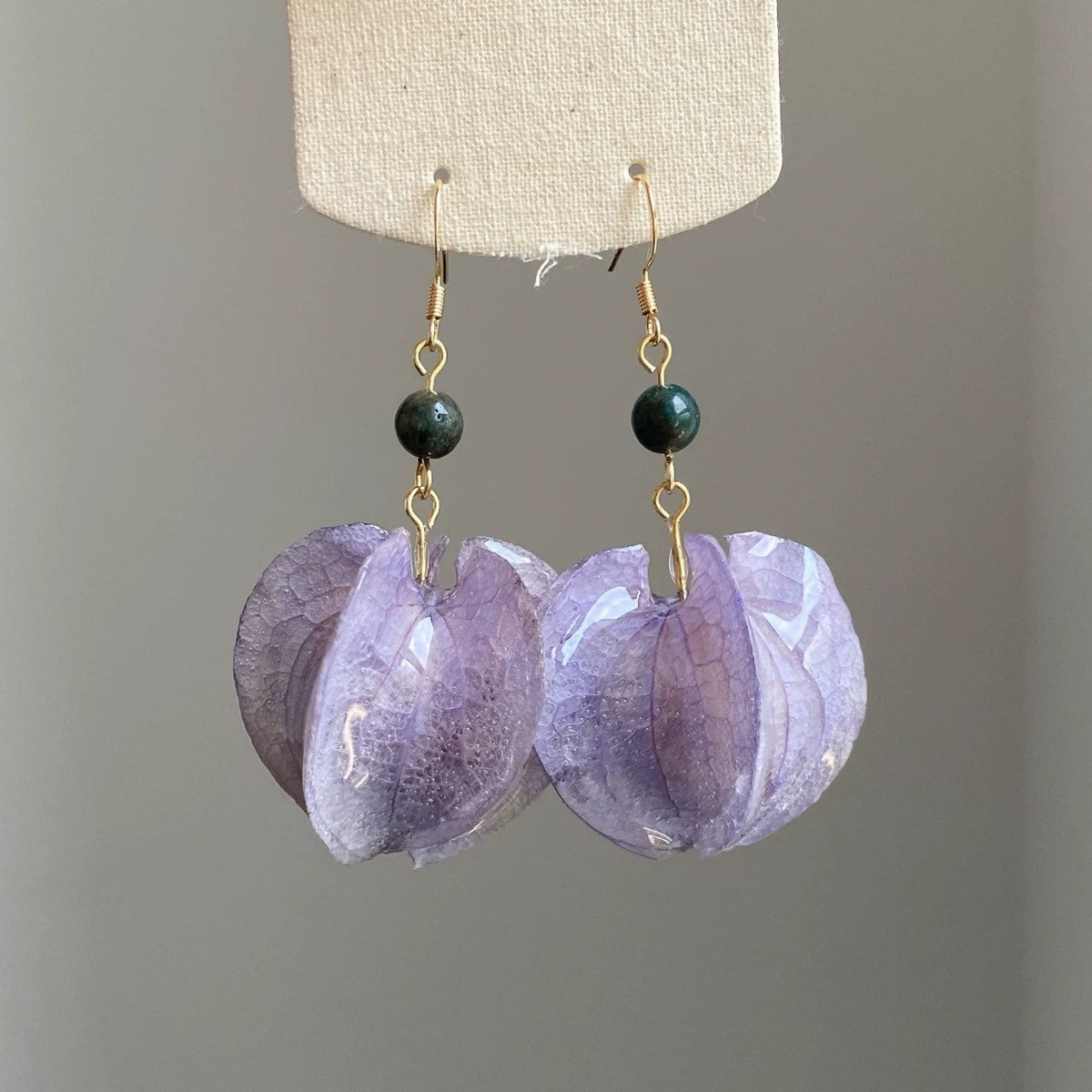 Leaves Earrings For Women Featuring Purple Epoxy Inlay And Zinc Alloy With 925 Sterling Silver Ear Pins