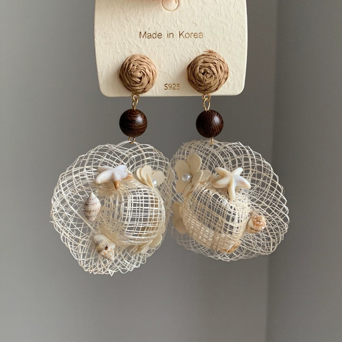 Handmade Flowers Earrings For Women Featuring 925 Sterling Silver Ear Pins In Bohemian Style With Zinc Alloy