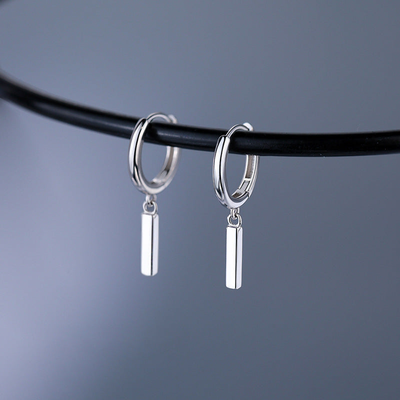 Geometric Earrings For Women Featuring Copper Ear Pins With Platinum Plating