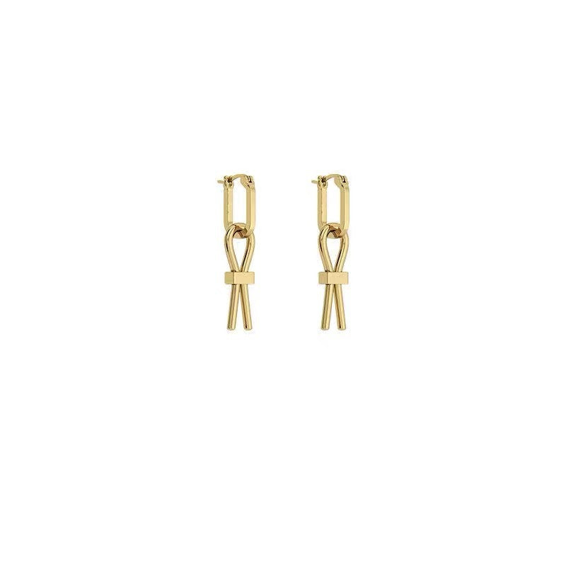 Geometric Earrings For Women Featuring Copper Alloy With 925 Sterling Silver Ear Pins, 1 Pair In Silver