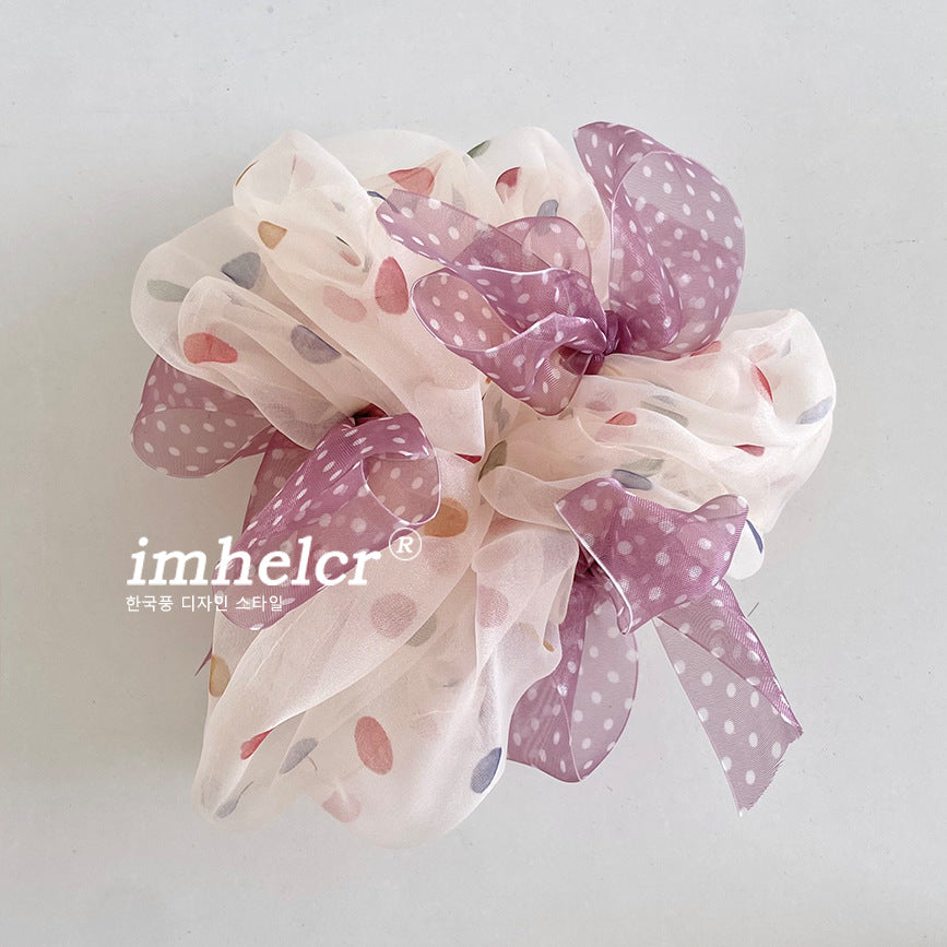 New Style Bow Tie Scrunchie Hair Accessory For Women In Mixed Materials, Perfect For  Spring And Summer