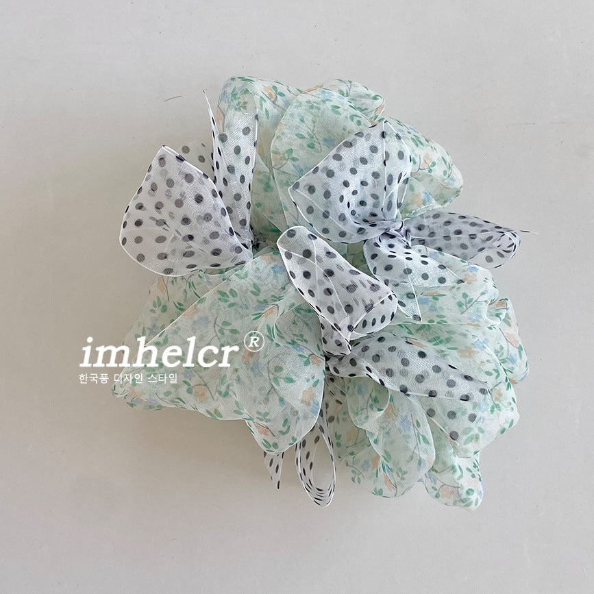 New Style Bow Tie Scrunchie Hair Accessory For Women In Mixed Materials, Perfect For  Spring And Summer