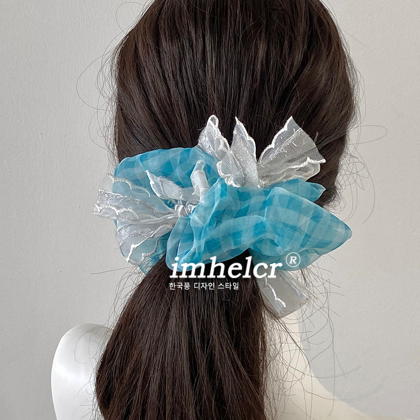 New Style Bow Tie Scrunchie Hair Accessory For Women In Mixed Materials, Perfect For  Spring And Summer