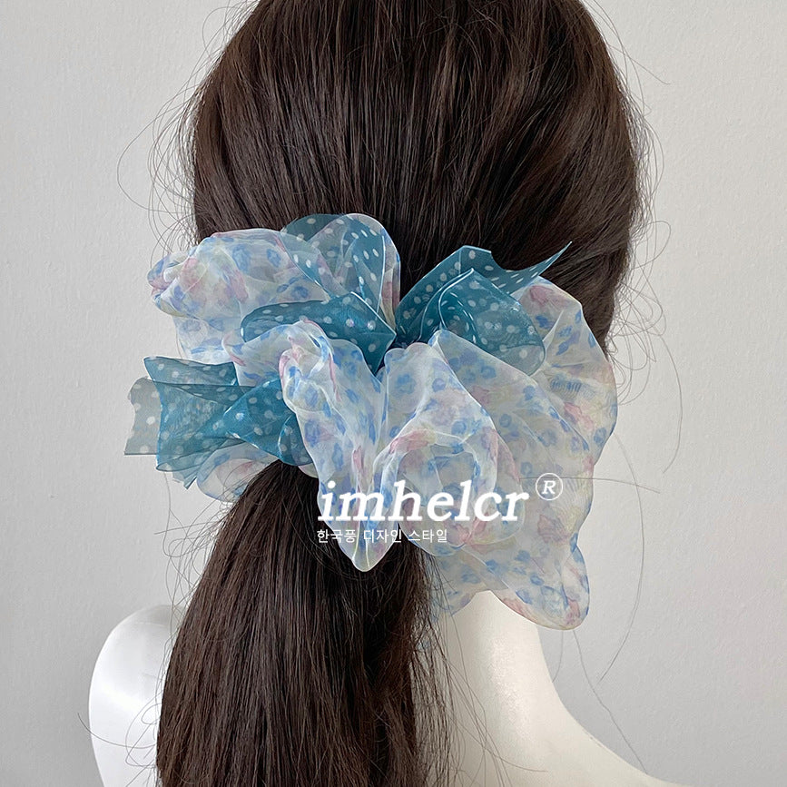 New Style Bow Tie Scrunchie Hair Accessory For Women In Mixed Materials, Perfect For  Spring And Summer