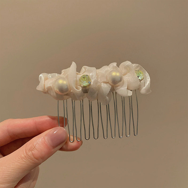 Luxurious Crystal Hair Comb For Women Featuring Artificial Crystal Material, Perfect For Spring Hair Accessories