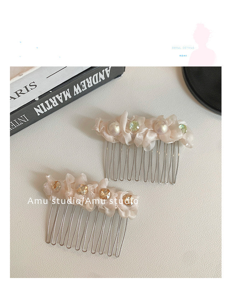 Luxurious Crystal Hair Comb For Women Featuring Artificial Crystal Material, Perfect For Spring Hair Accessories