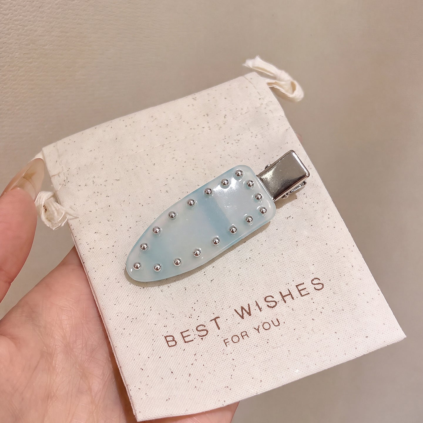 Ombre New Style Hairpin For Women With Mixed Materials And Rhinestone Inlay
