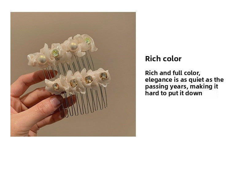 Luxurious Crystal Hair Comb For Women Featuring Artificial Crystal Material, Perfect For Spring Hair Accessories