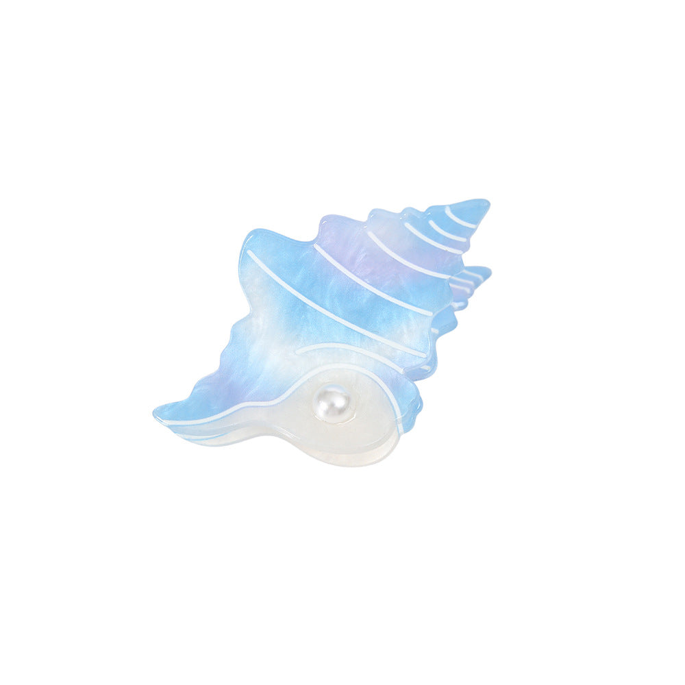 New Style Conch Hair Claws For Women In Purple, Made Of Acrylic, Perfect Hairpin For Spring