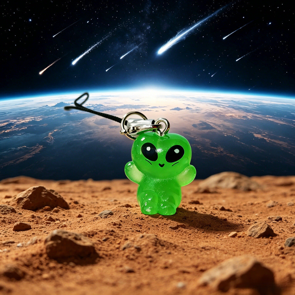 Luminous Cartoon Mobile Phone Chain Made Of Resin, Featuring A Glowing Design For A Fun And Stylish Accessory