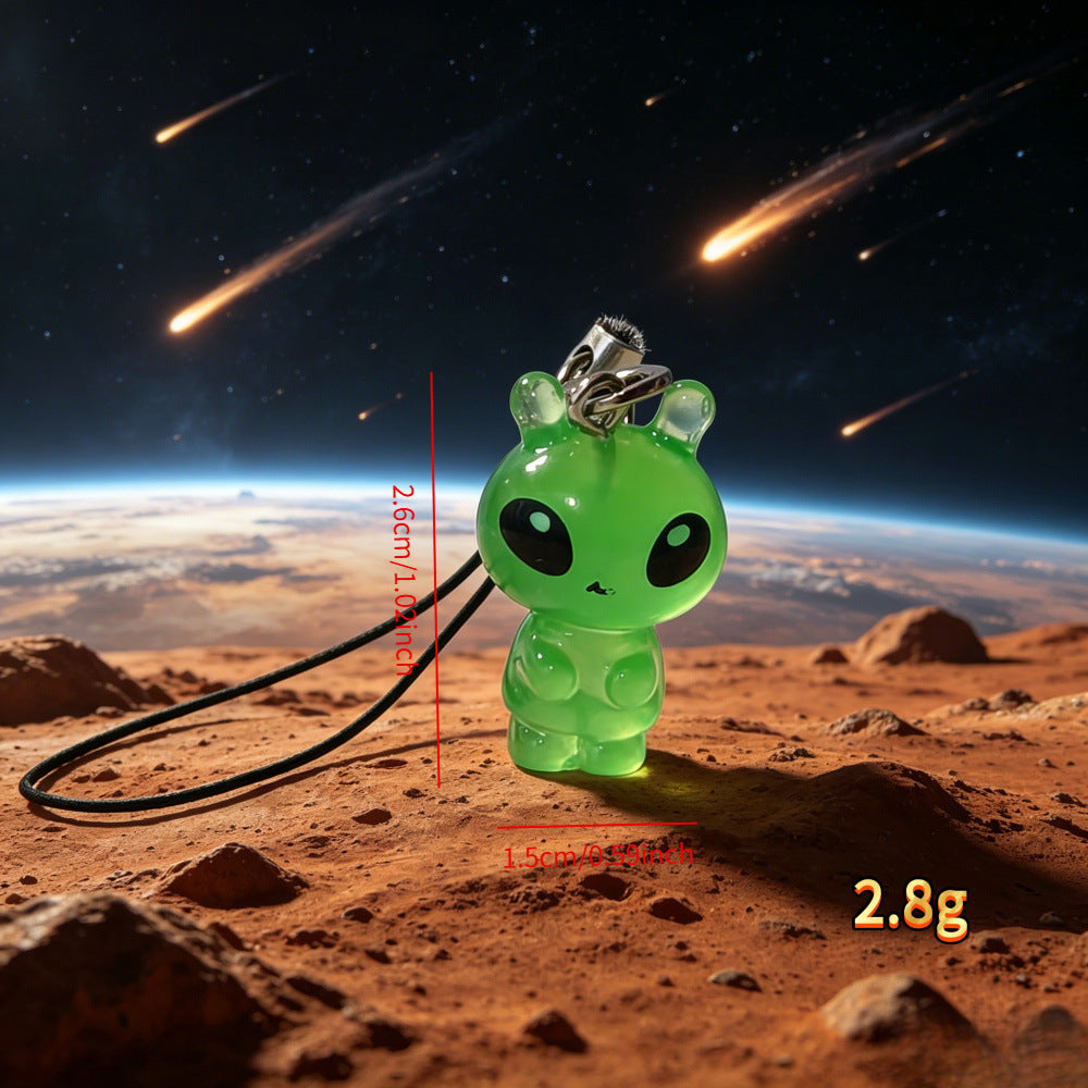 Luminous Cartoon Mobile Phone Chain Made Of Resin, Featuring A Glowing Design For A Fun And Stylish Accessory