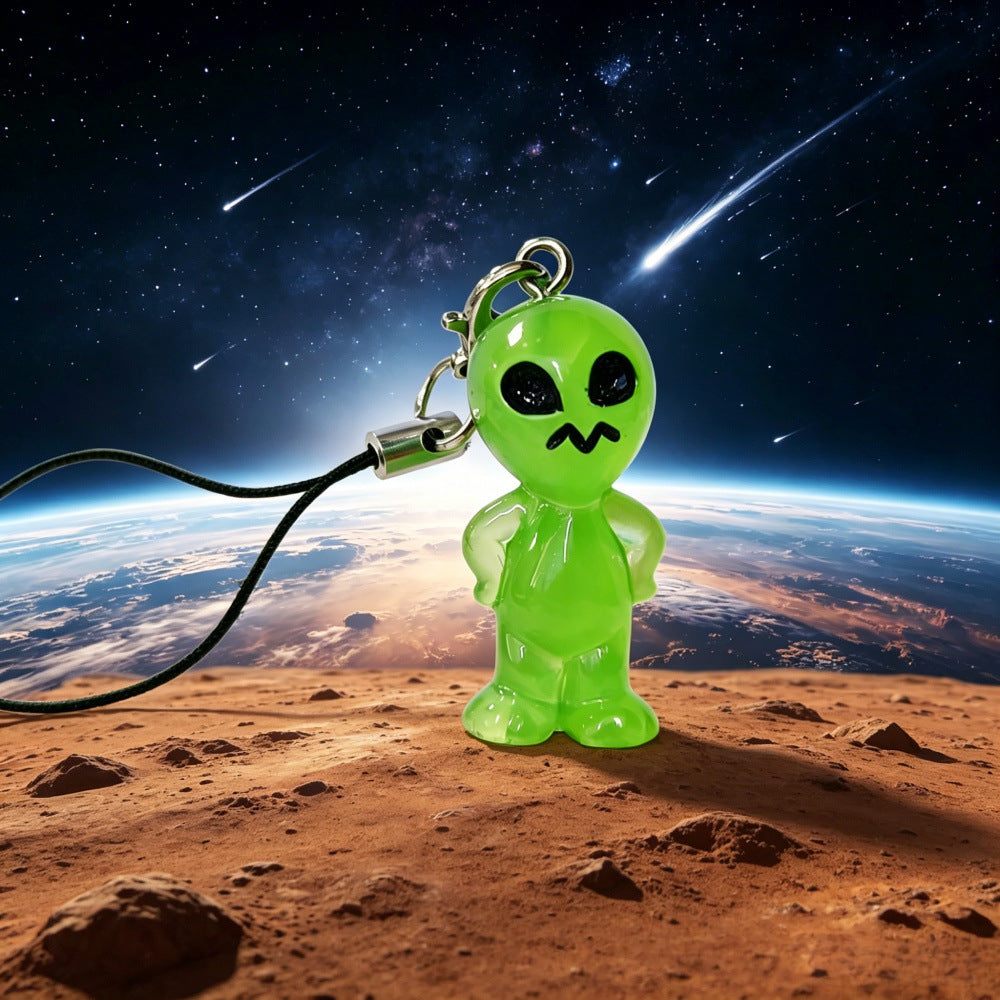 Luminous Cartoon Mobile Phone Chain Made Of Resin, Featuring A Glowing Design For A Fun And Stylish Accessory