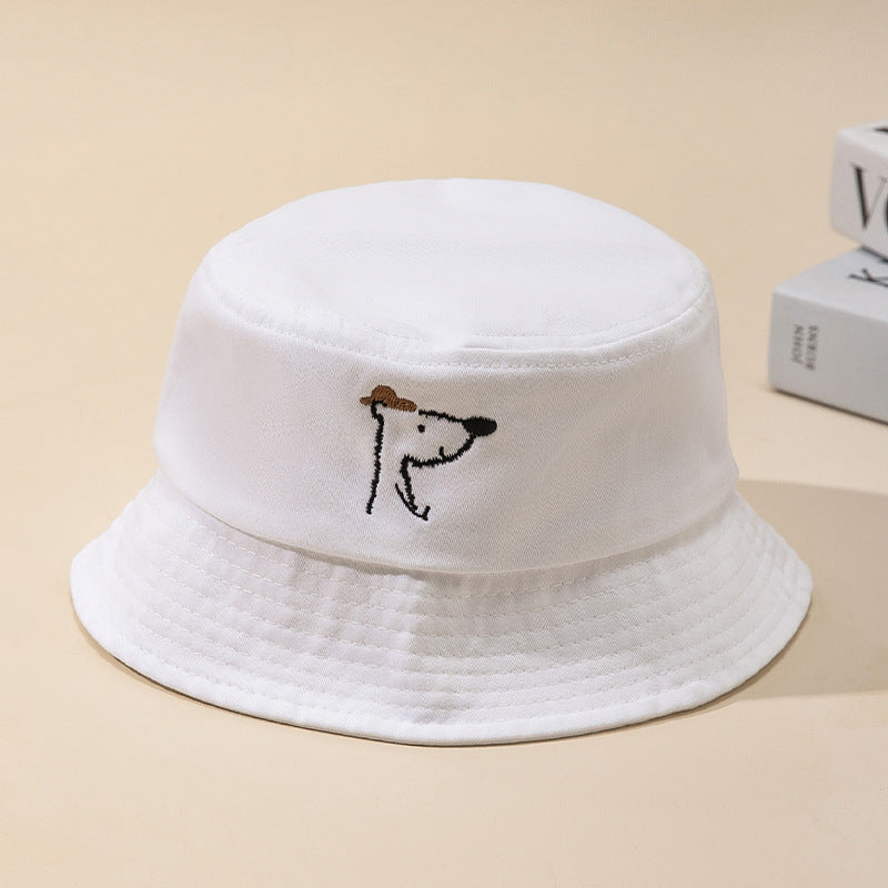 New Style Bucket Hat For Kids With Embroidery, Made Of Cotton, Suitable For All Seasons