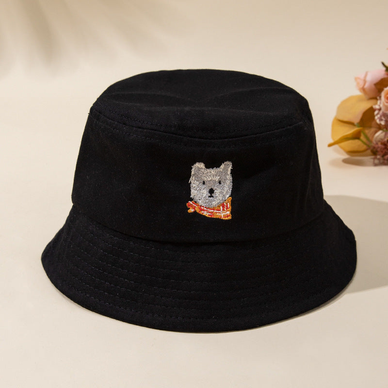 New Style Bucket Hat For Kids With Embroidery, Made Of Cotton, Suitable For All Seasons