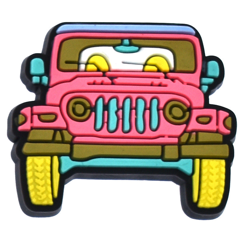 Sweet Cartoon Shoe Buckle For Slippers Made Of Soft Glue, Decorative And Comfortable