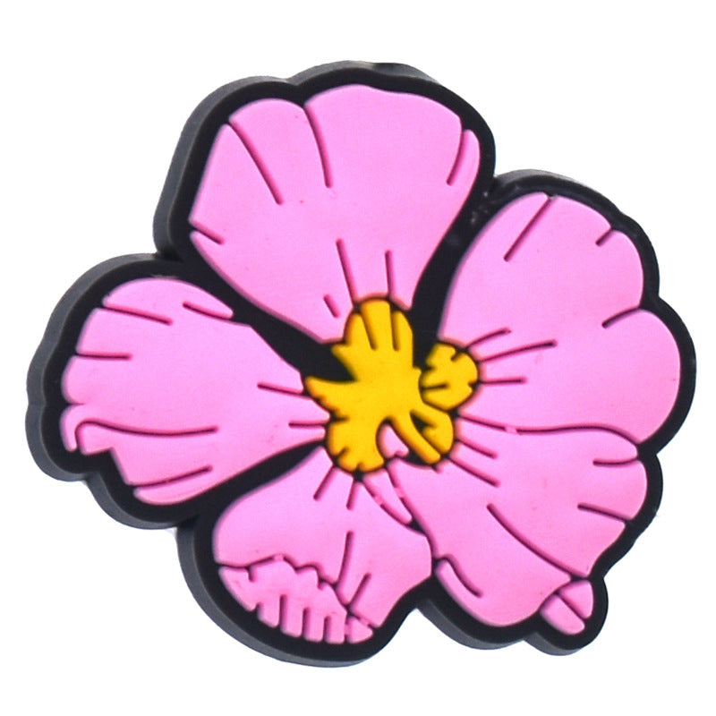 Sweet Cartoon Shoe Buckle For Slippers Made Of Soft Glue, Decorative And Comfortable