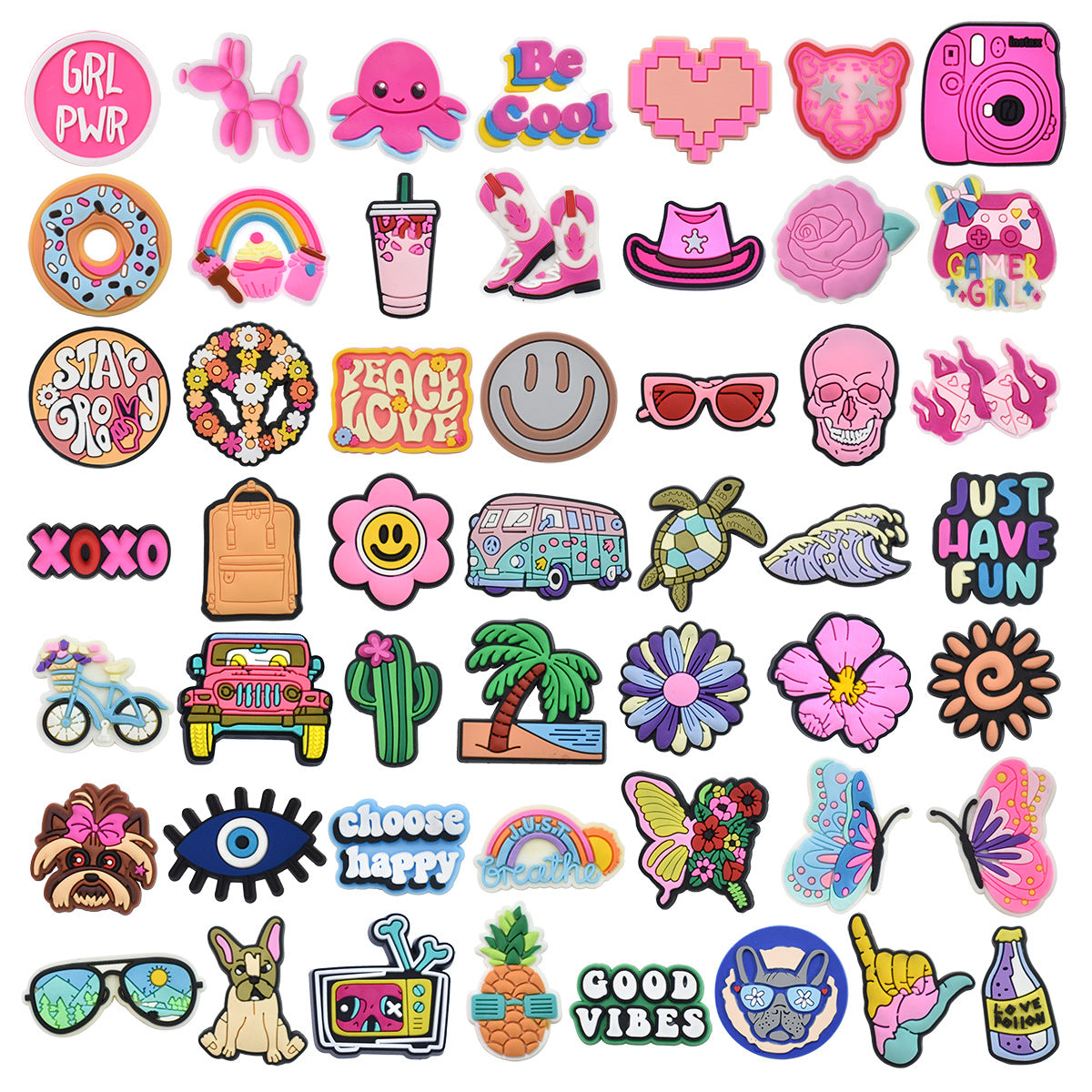 Sweet Cartoon Shoe Buckle For Slippers Made Of Soft Glue, Decorative And Comfortable