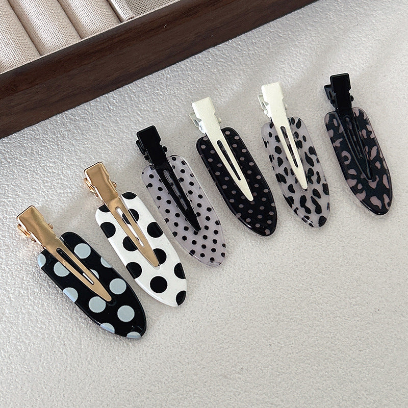 New Style Polka Dots Hairpin For Women, Acrylic Material, Multicolor, Perfect For  Spring And Summer