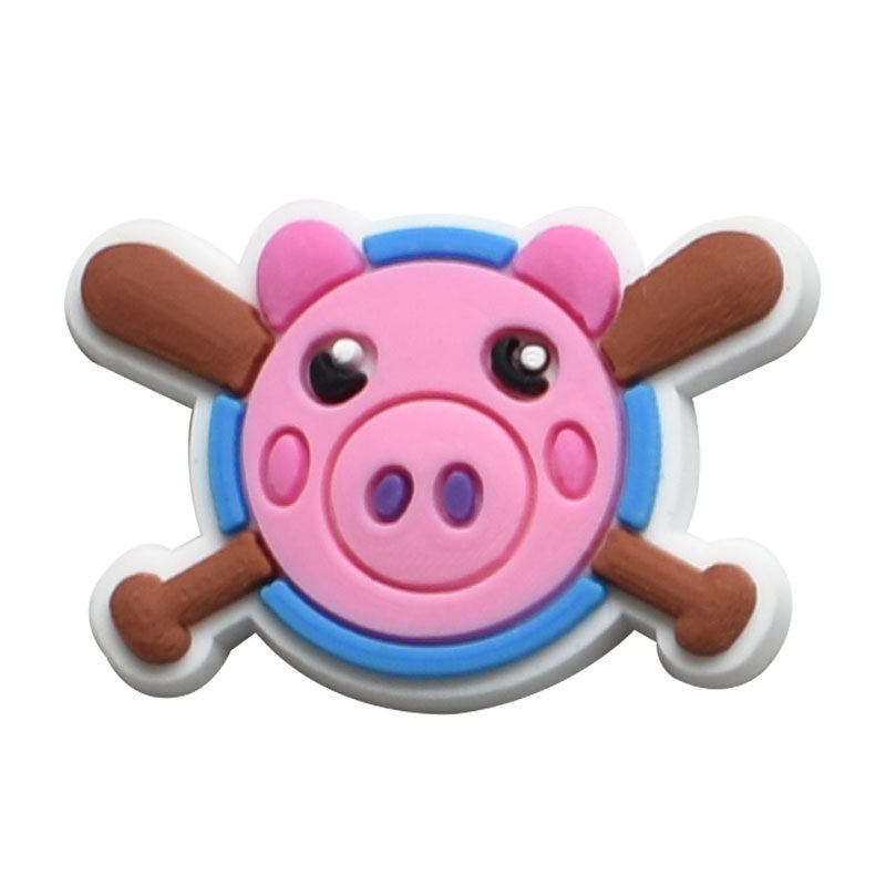 Cartoon Style PVC Shoe Buckle For Slippers Featuring Fun And Durable Design