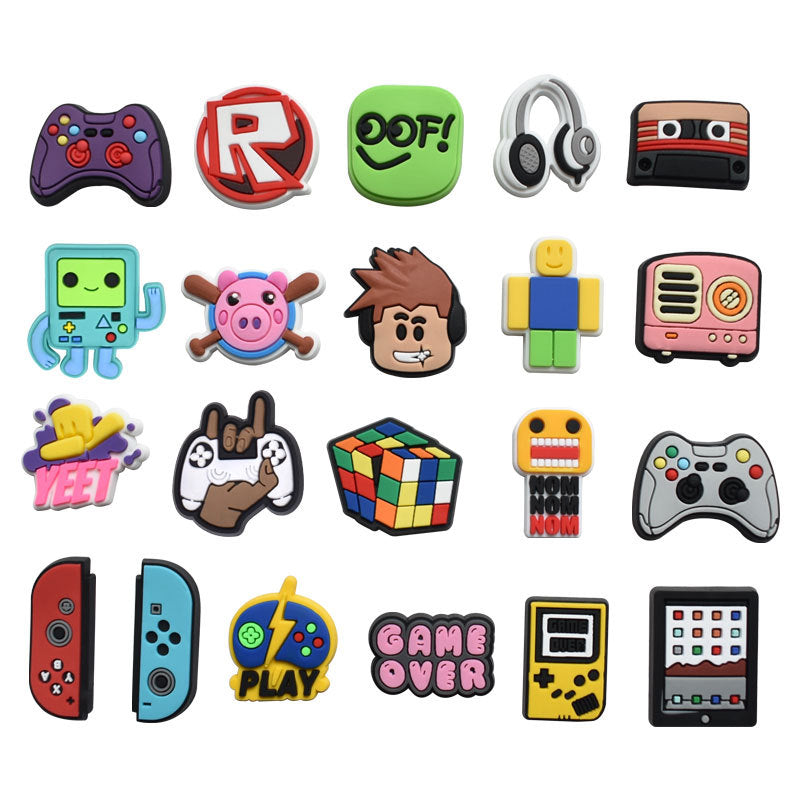Cartoon Style PVC Shoe Buckle For Slippers Featuring Fun And Durable Design