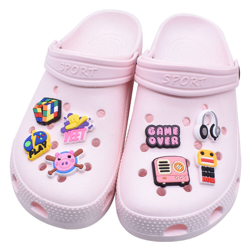 Cartoon Style PVC Shoe Buckle For Slippers Featuring Fun And Durable Design