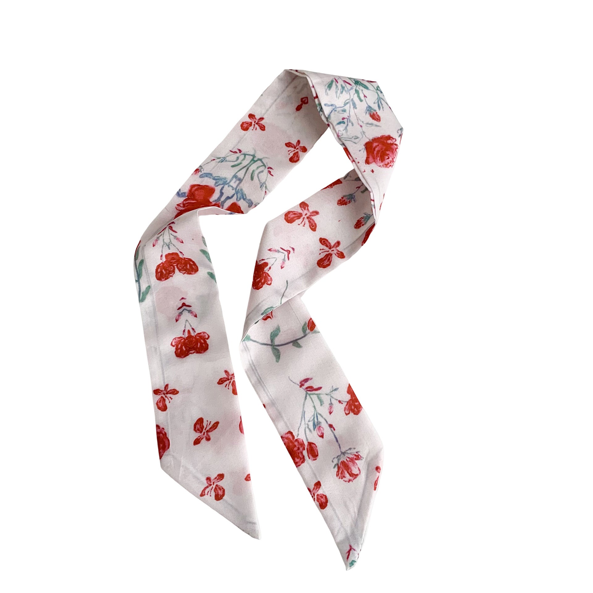 New Style Flowers Polyester Scarf, Lightweight Silk Scarf Perfect For Spring
