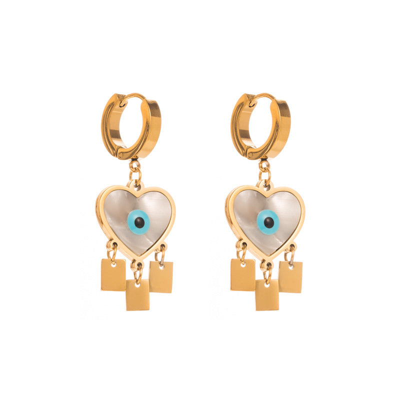 Dreamcatcher Tassel Earrings For Women With Titanium Steel Ear Pins In Steel Color