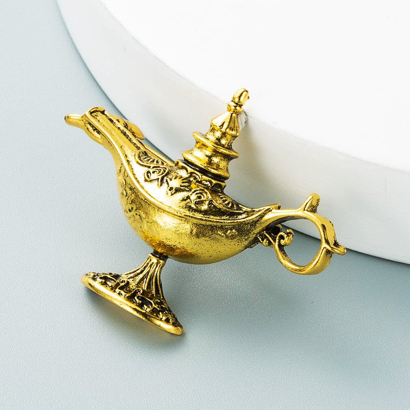 Alloy Pin With Electroplated Finish In Gold Color