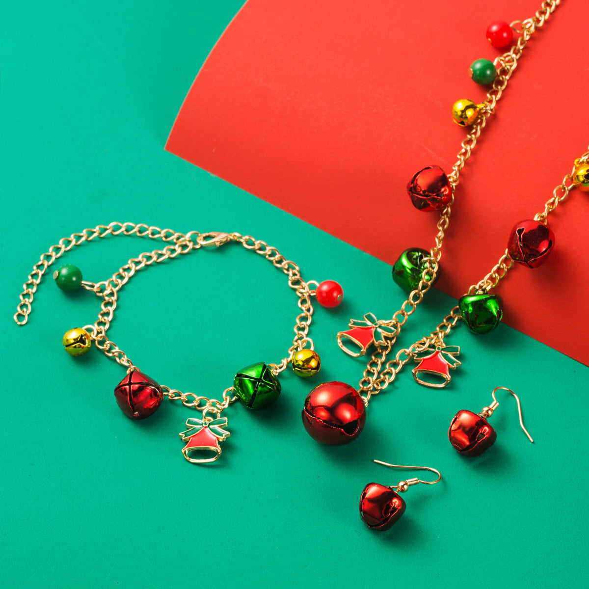 Electroplated Alloy Bell Necklace For Women, Perfect Christmas Gift