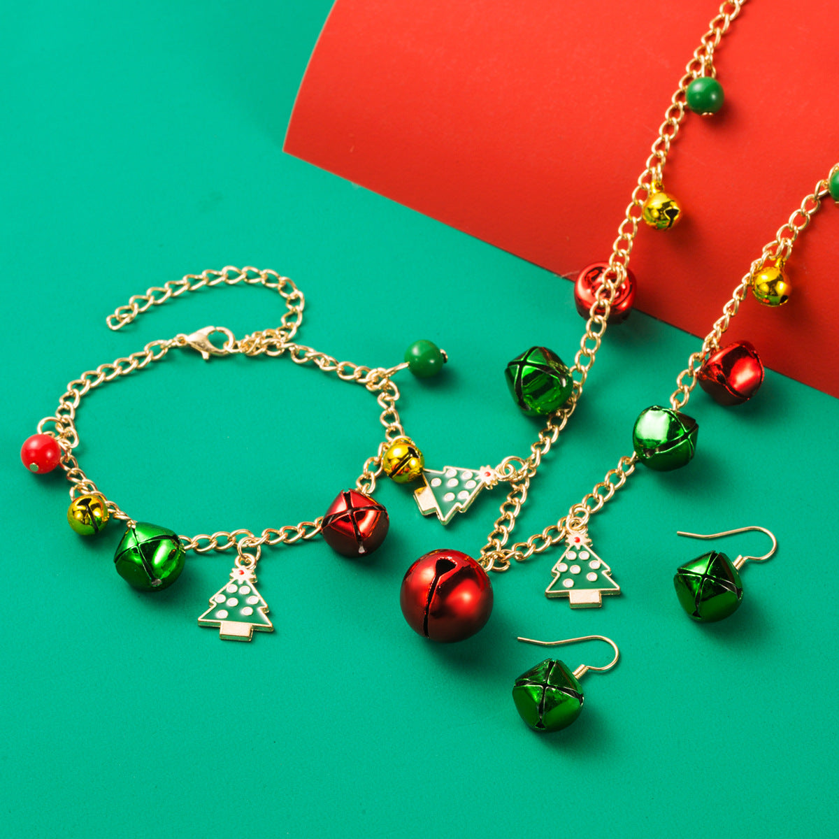Electroplated Alloy Bell Necklace For Women, Perfect Christmas Gift