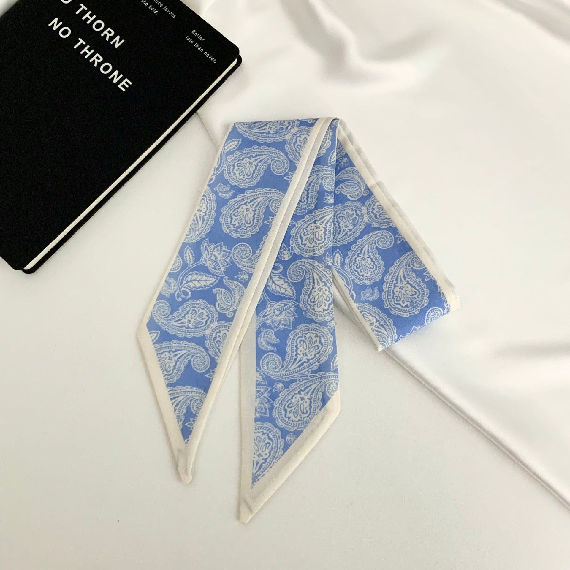 Ethnic Style Women’s Silk Scarf With Cashew Nuts Pattern In Natural Pink Polyester, Perfect For Spring