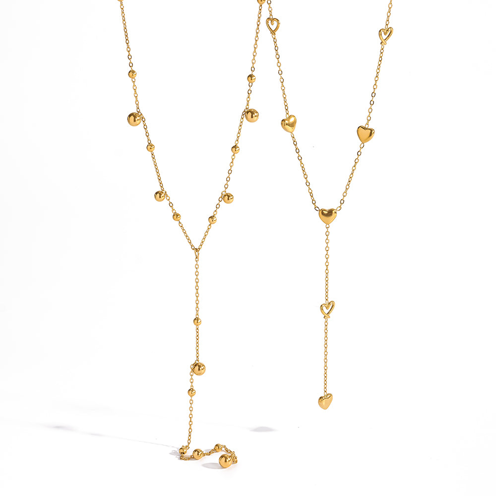 IG Style Circle Necklace In 304 Stainless Steel With Waterproof Non Tarnish 18K Real Gold Plated PVD Coated Cable Chain