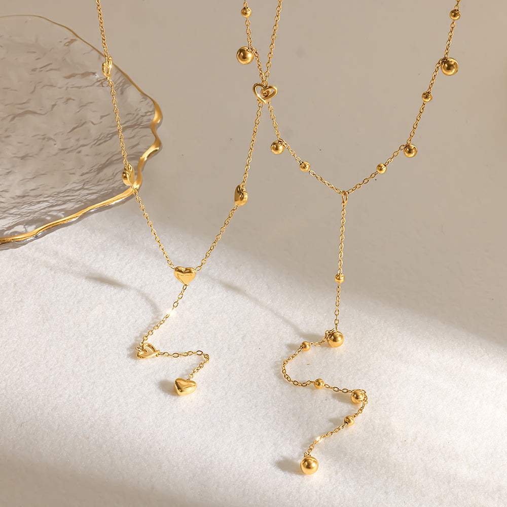 IG Style Circle Necklace In 304 Stainless Steel With Waterproof Non Tarnish 18K Real Gold Plated PVD Coated Cable Chain