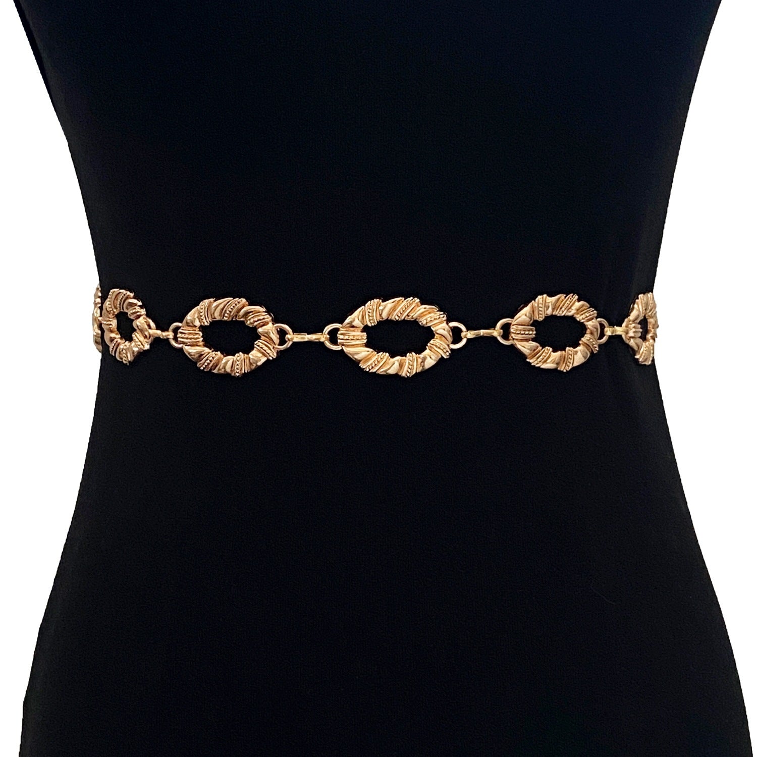 Bohemian Women’s Waist Chain With Embossed Buckle Featuring Alloy Material In Gold