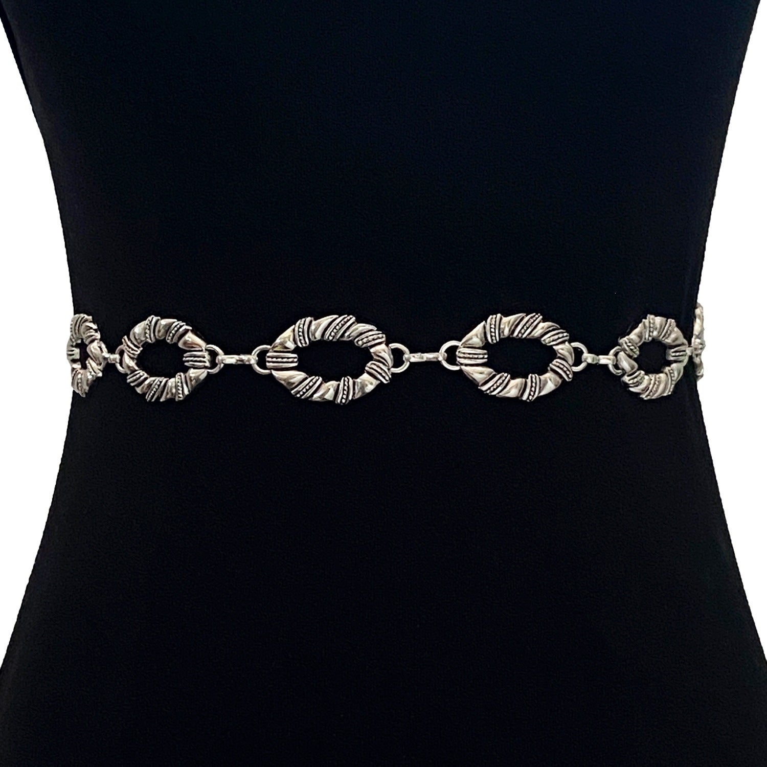 Bohemian Women’s Waist Chain With Embossed Buckle Featuring Alloy Material In Gold